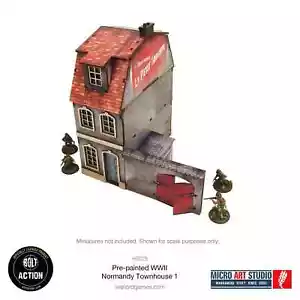 Pre-Painted WW2 Normandy Townhouse 1 Terrain Bolt Action Warlord Games - Picture 1 of 9