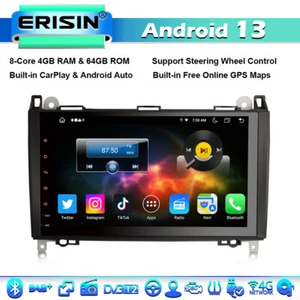 64GB Android 14 GPS Autoradio für Mercedes A/B Klasse Sprinter Vito Viano Crafter - Bild 1 von 24