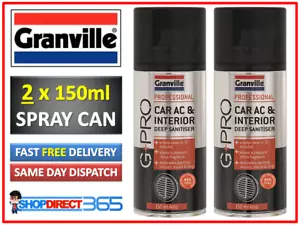 2 x Granville Pro Car Air-Con Air Conditioning Cleaner Odour Bomb Sanitiser 1086 - Picture 1 of 3