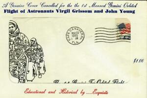RARE! Flight Of Virgil Grissom & John Young Cover Cancelled 5/23/1985