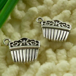 135 Pcs Tibetan Silver Comb Charms Pendant 18X13MM S2956 DIY Jewelry Making - Picture 1 of 6