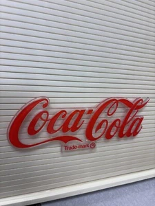 Vintage Coca-Cola Cursive Menu Board LOGO Sign Theater 7" RARE! All Tabs intact - Picture 1 of 7