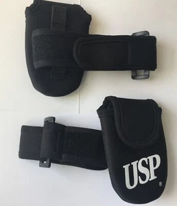 NEW 2 Adjustable Smart Phone Armband Keys Money Cards Black Gym Exercise Running - Zdjęcie 1 z 9