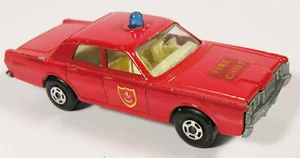 MATCHBOX 59 73 MERCURY FIRE CHIEF VINTAGE LESNEY SUPERFAST ENGLAND - Picture 1 of 5