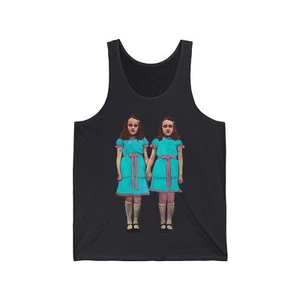 The Shining Grady Twins Unisex Jersey Tank - Creepy Twin Sisters Horror Tank Top - Picture 1 of 17