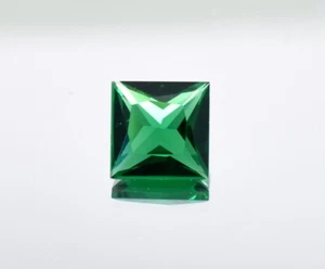Emerald Princess Cut 3 mm To 16 mm Loose Gemstone Square Faceted For Jewelry - Picture 1 of 6
