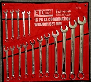 Juego de llaves combinadas métricas extra largas 10 - 32 mm XL Extreme Torque ETC llave - Imagen 1 de 3