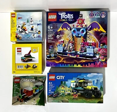 LEGO Lote de 5: Trolls/Ciudad/Navidad 41254, 40582, 40424, 30584, 6387807 NUEVO Precintado Foto 1 de 4