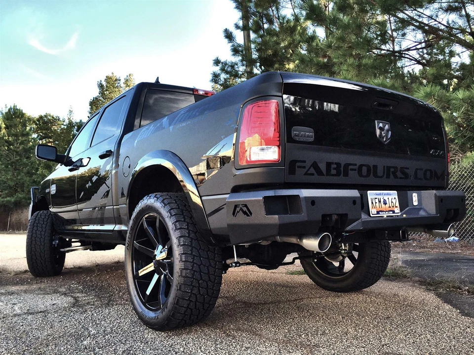 Fab Fours Heavy Duty Rear Bumper Fits 2017 Ram 1500/2500/3500 DR09-W2952-1 - Image 1 of 2