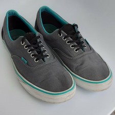 teal and gray vans
