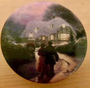 Thomas Kinkade Limited Edition Spieluhr "Home to Grandma's" 1993 Sammlerstück - Bild 1 von 9