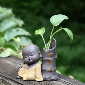 Chinese Traditional Creative Purple Sand Little Monk Tea Pet Home Decoration
