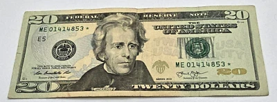 2013 $20 FRN Richmond Fr#2097-E* (ME* Block) Star Note You Grade it! Free ship! - Image 1 of 4