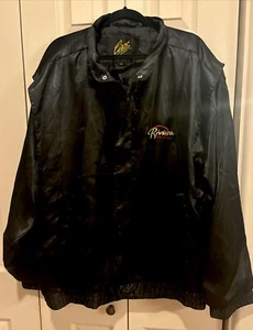 Vintage 80's Riviera Hotel Casino satin Windbreaker Jacket 50th Anniversary 2XL - Picture 1 of 5