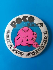Poco Says Use Your Postcode Badge Diameter 55mm. - Picture 1 of 1
