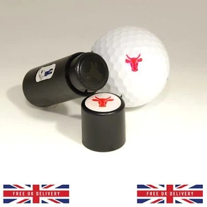 Red Raging Bull Golf Ball Stamper Stamp Marker Personalize your Golf Balls - Picture 1 of 1