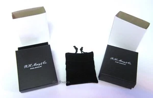 R.H. Macy Macy's Jewelry Display Gift Boxes w/ Pouches - Bracelet Necklace Rings - Picture 1 of 3