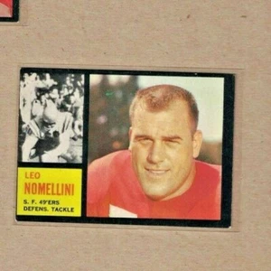 1962 Topps Football Leo Nomellini San Francisco 49ers #159 VINTAGE!!! - Picture 1 of 2
