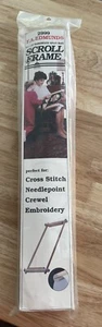 F.A. Edmunds 8.5"x18" Scroll Frame 2999 Split Rail Emb. Needlework Cross Stitch - Picture 1 of 9
