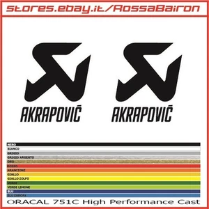 Akrapovic 2er Set Aufkleber 2 mm.50 x 56 - Sticker Sticker Sticker - Bild 1 von 1