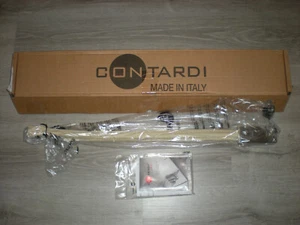 New CONTARDI Flexiled AP L60 Ivory Leather Flexible LED Satin Nickel Wall Light - Picture 1 of 9