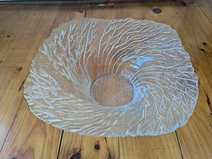Pertti Kallioinen Finnish Glass Metsa Forest Lasisepat Mantsala Large Bowl 30cm - Picture 1 of 6
