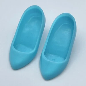 Vintage Jem & The Holograms JERRICA Doll AQUA BLUE HEELS Pumps Shoes Hasbro - Picture 1 of 8