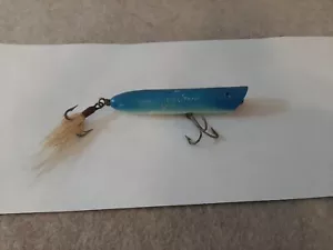 Vintage Creek Chub Striper Striker Weighted Crankbait Popper Blue Fishing Lure - Picture 1 of 16