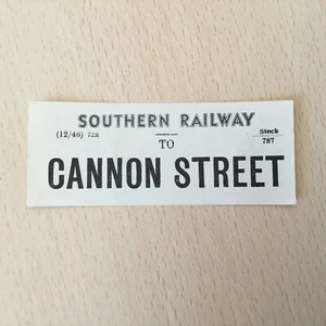 S, R, Luggage. Label, (. To. Cannon. Street, 46, ) - Picture 1 of 1