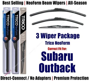 3 un.000 limpiaparabrisas delantero y trasero - NeoForm - apto para Subaru Outback 2000-2004 16220/200/30150 - Imagen 1 de 1