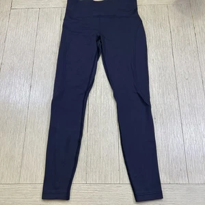 Lululemon Pants Womens 6 High Rise Full Length Run Inspire Mesh Pockets Athletic - Picture 1 of 9