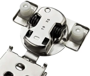 Paquete de 53 bisagras de cierre suave superpuestas de 1/2 pulgada Ravinte para gabinetes - Imagen 1 de 11