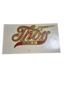 Antique 1901 Thor Aurora, IL Auto Mfg. Co. Tank Or Body Glass Decals. Per Decal. - Picture 1 of 3