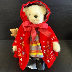 2002 MUFFY VANDERBEAR COUTURE -  Little Red Riding Hood 21cm w Stand & Tag - Picture 1 of 7