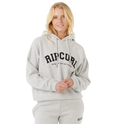 Rip Curl Varsity Hoodie - Grey Marle/Black - Bild 1 von 3