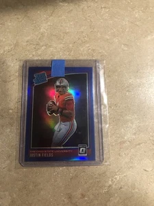 2021 Panini Chronicles Justin Fields RR RC Blue Ref NO 202 SN 08/99! - Bild 1 von 2