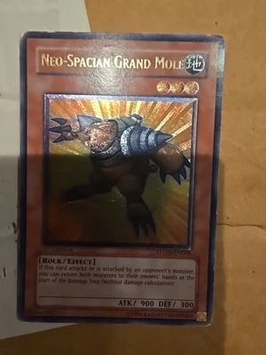 Yu-Gi-Oh Neo-Spacian Grand Mole STON-EN005 1st Edition Ultimate Rare MP - Image 1 of 4