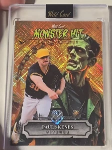 2025 Paul Skenes 1/1 Monster Hit Wild Card Frankenstein Cross Hatch  - Picture 1 of 4