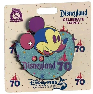 Disney Disneyland 70th Anniversary Mickey Mouse Countdown Mini Jumbo LE Pin - Bild 1 von 1