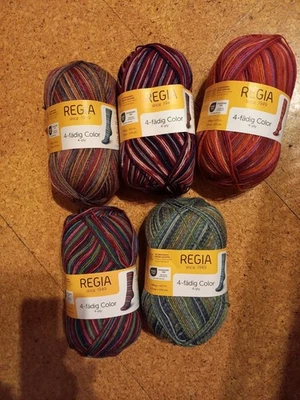 85 €/1 kg Regia 4-fach Color Sockenwolle 100 g Wolle Polyamid - Bild 1 von 2