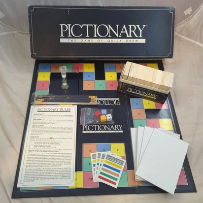PICTIONARY 1987 Board Game Parker Vintage Quick Draw Charades B - Image 1 of 4