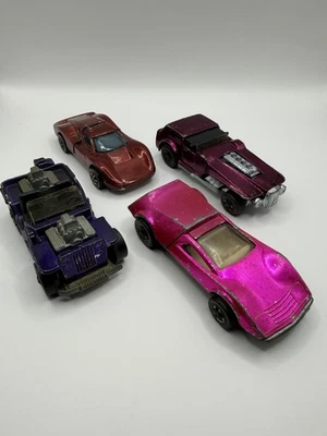 Hot Wheels Redline 196070s Lot (Grass Hopper, Ford MKIV, The Hood, Tri-Baby) - Image 1 of 4
