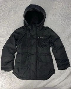 Columbia Omni Heat Black Puffer Jacket with Hood Unisex Kids Size XXS(4/5) - Picture 1 of 12