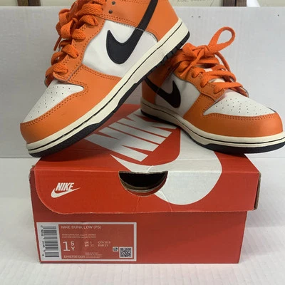 NIKE Dunk Low (PS) Phantom/Negro-Naranja de seguridad 🍊USAR 1 VEZ SUPER LIMPIO. Foto 1 de 4