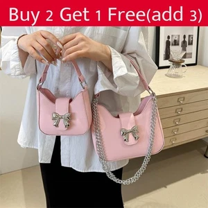 Elegant Fashionable French Style Women's Bag Chic Bow Handheld Underarm Purse In - Picture 1 of 13