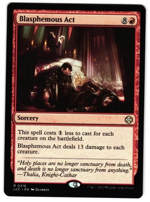 Blasphemous Act 216 - NM - Commander: The Lost Caverns of Ixalan  R - Image 1 of 2