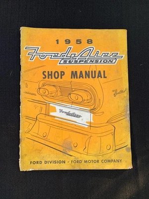 1958 Ford Fairlane Air Suspension Shop Manual Aire Repair Service Book Springs - Image 1 of 4