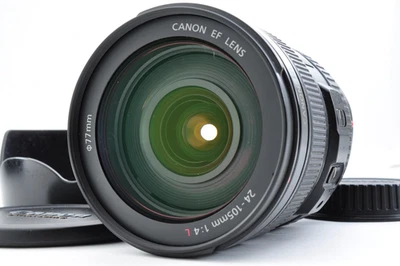 Canon EF 24-105mm F4 L IS USM Lens Red Ring Missing [VG] w/Caps From Japan - Image 1 of 4