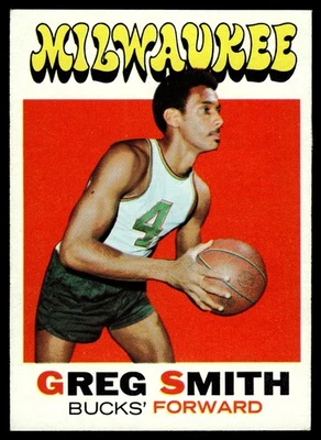 1971-72 Topps BASKETBALL Greg Smith #129 Bucks HIGHER HIGH GRADE GREAT! - Image 1 of 2
