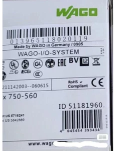 750-560 Módulo Salida Analógica 2 Canales 750560 NUEVO EN CAJA WAGO - Imagen 1 de 2